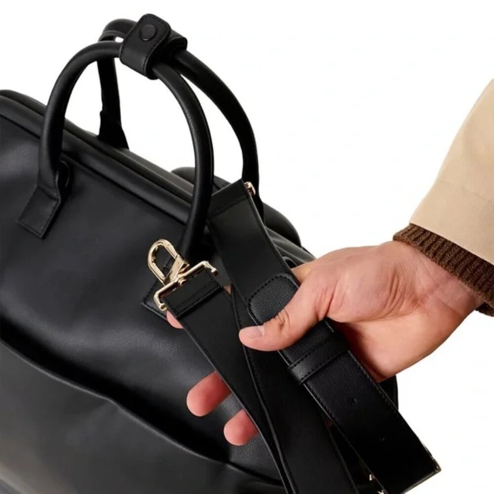 BEIS THE ESSENTIAL WEEKENDER BAG IN BLACK - SOLD OUT - Picture 12 of 16